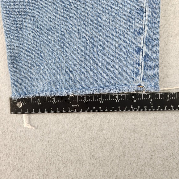 Abercrombie & Fitch Jeans Women 30/10 Blue Curve Love Loose High Rise Distressed - Picture 7 of 8